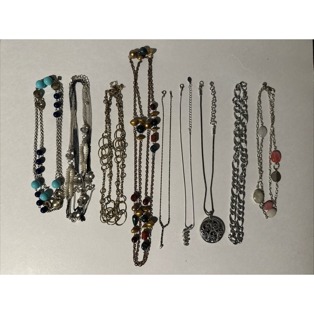 Modern BOHO Beaded Necklace LOT Brighton Loft Bijoux More All Wearable